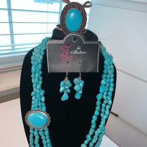 Zi Collection necklace set with bracelet.